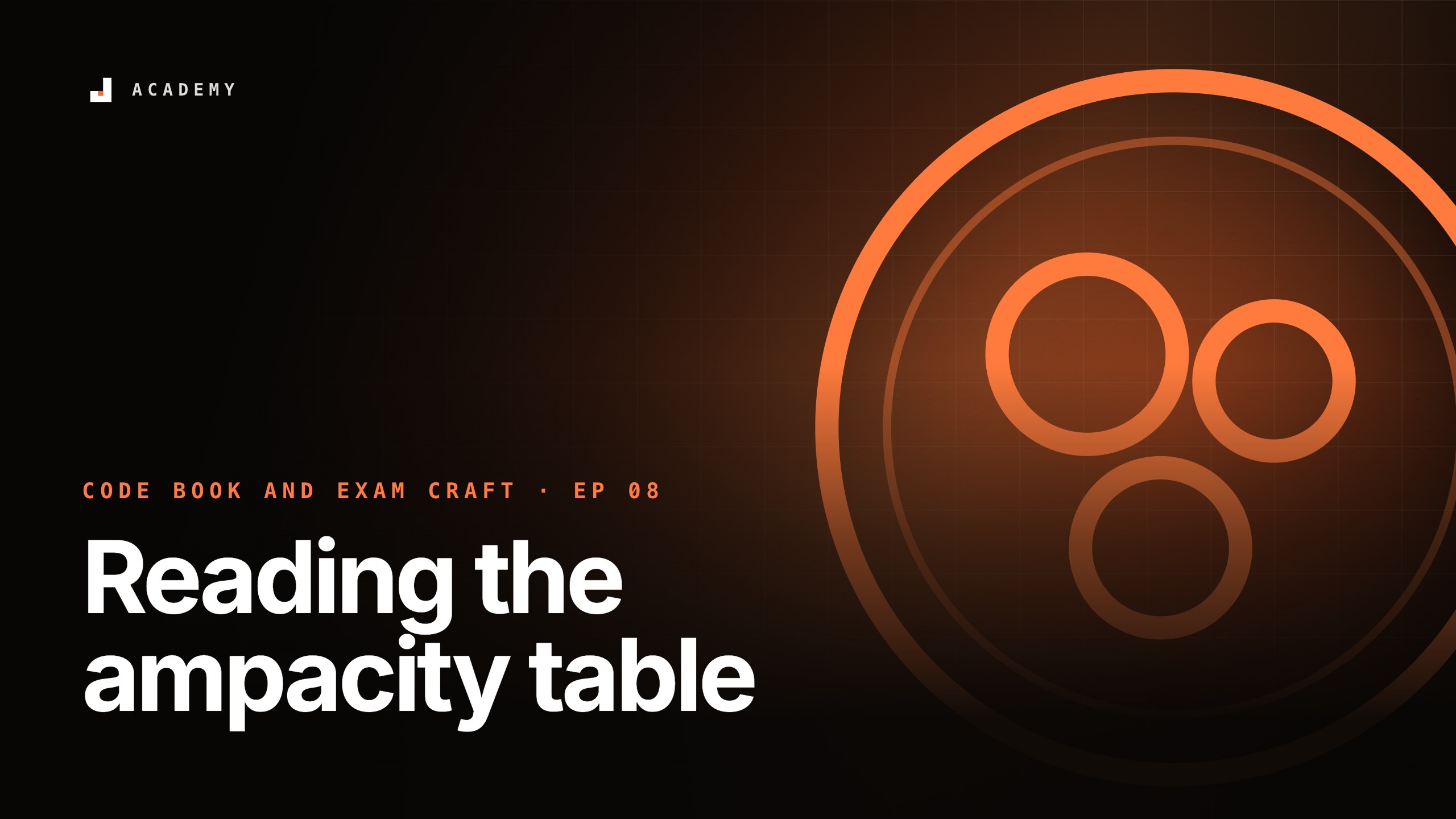Reading the ampacity table, episode 8 of Code book and exam craft