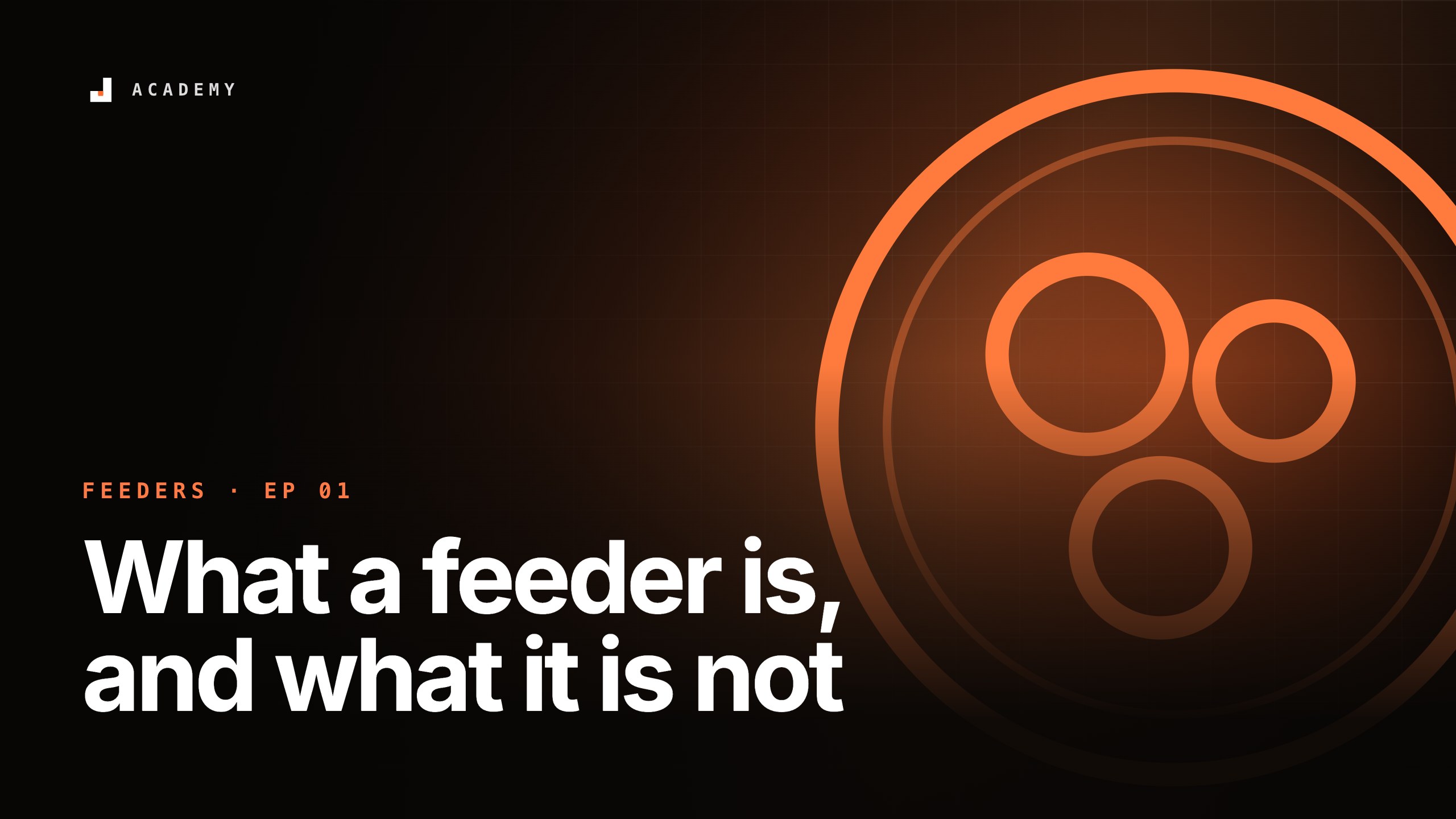 What a feeder is, and what it is not, episode 1 of Feeders