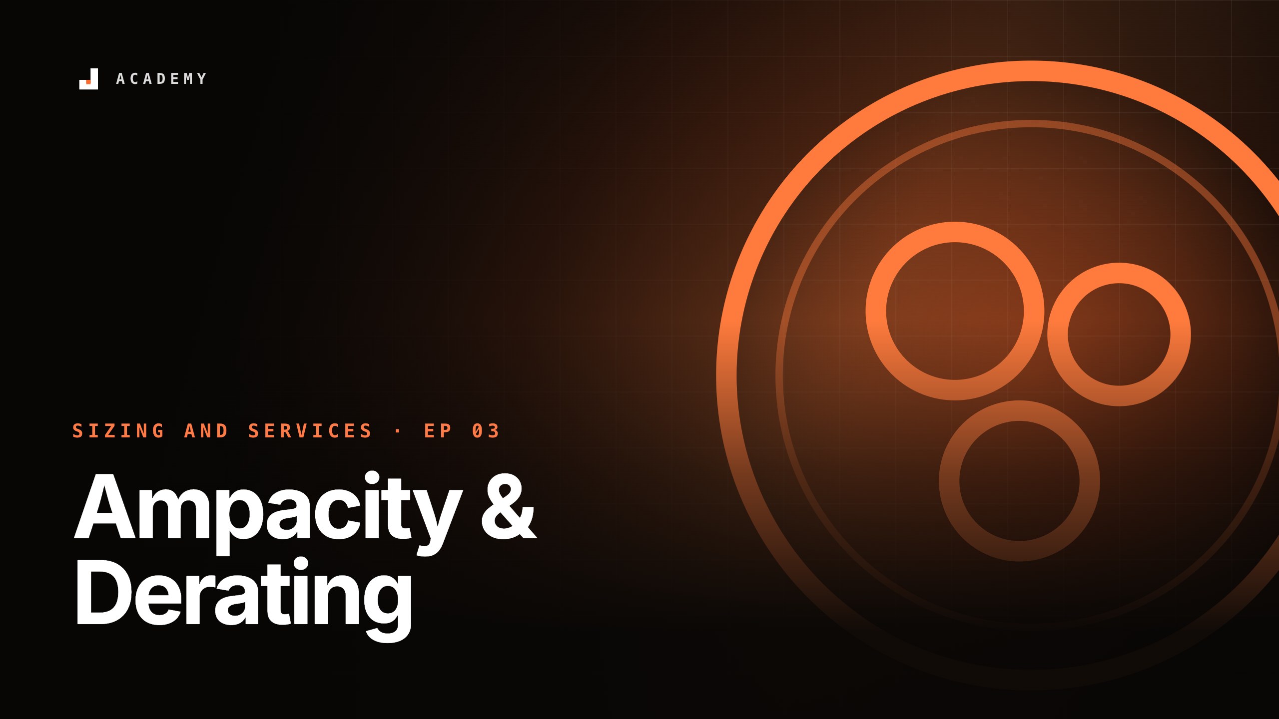Ampacity & Derating, episode 3 of Sizing and services