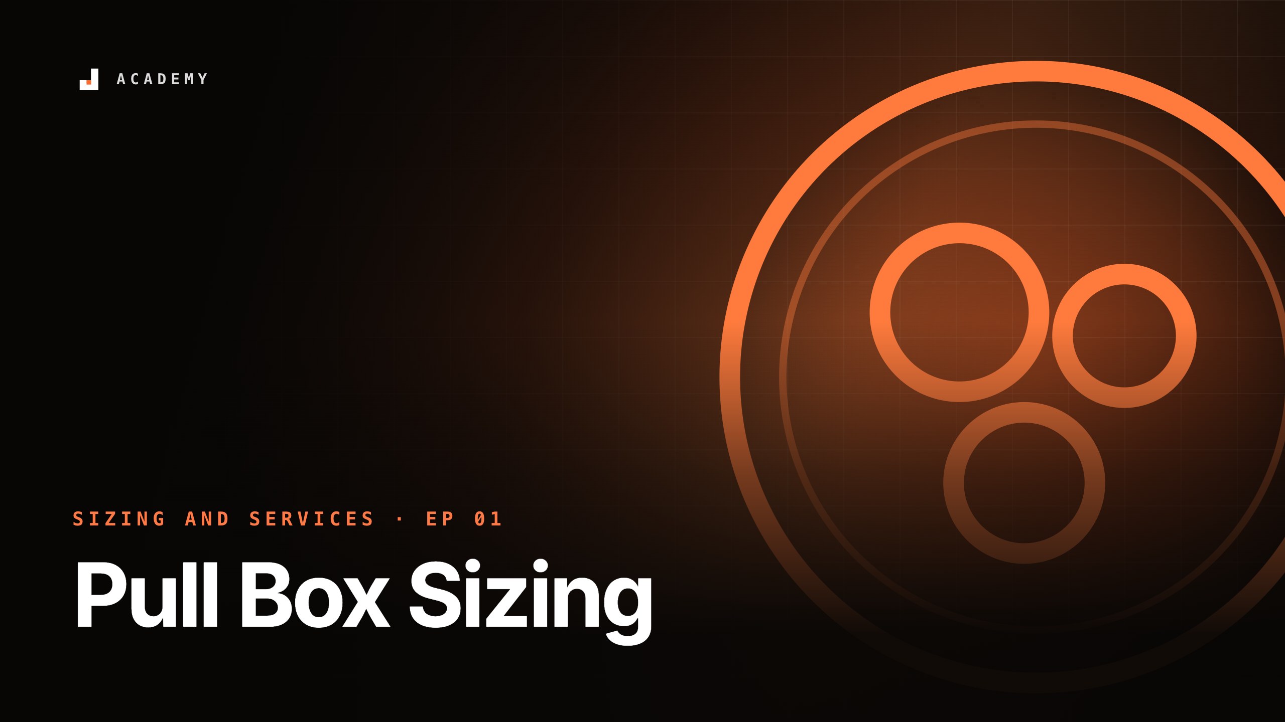 Pull Box Sizing, episode 1 of Sizing and services